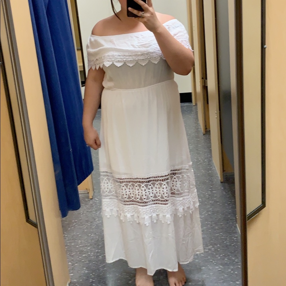 Cute long white dress